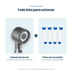Qué incluye: cabezal de ducha y filtros de recambio